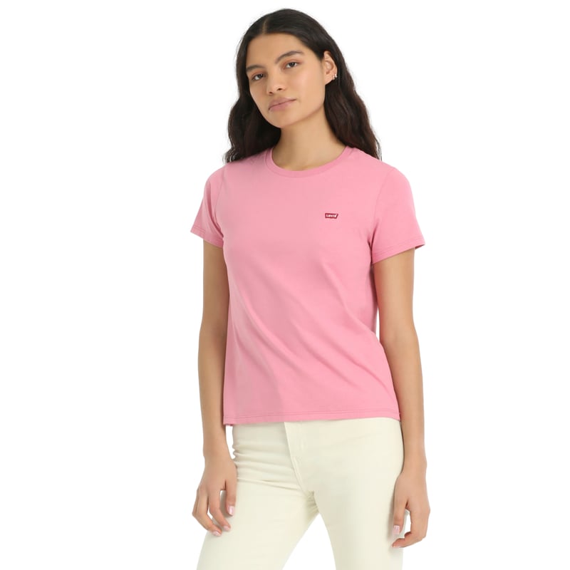 LEVIS Polera Mujer Lisa Regular Fit Rosado Levis falabella