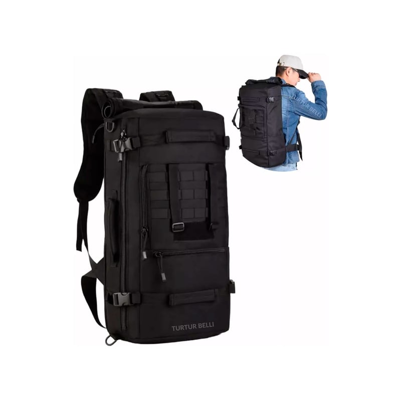 Mochila De Viaje TRAWOC 60 Litros – Impermeable, Con Compartimento Para Portátil – Ideal Para Senderismo Y Camping