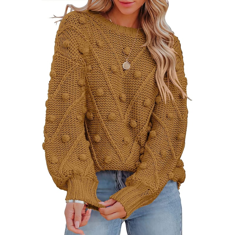 Sweater cuello redondo mujer hotsell