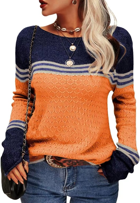 Sweater cuello redondo mujer hotsell