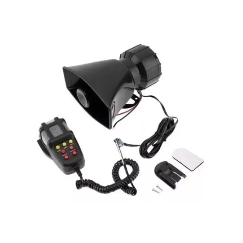 Jeffergarden 12V 100W 125DB Klaxon De Voiture Mégaphone 5 Sons Alarme D Durgence Sirene Dincendie Pour Voiture Moto 74869729