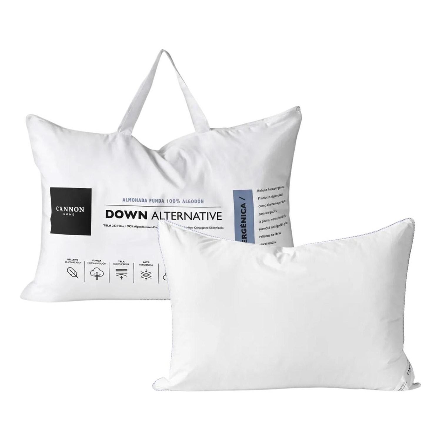 IMPORTCLICK Pack 2 Almohadas Alternative Cannon King 50x90 CM falabella