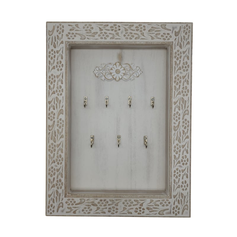 Porta Llave De Madera Cuadro Colgador Para Llaves 7 Ganchos Sodimac Chile