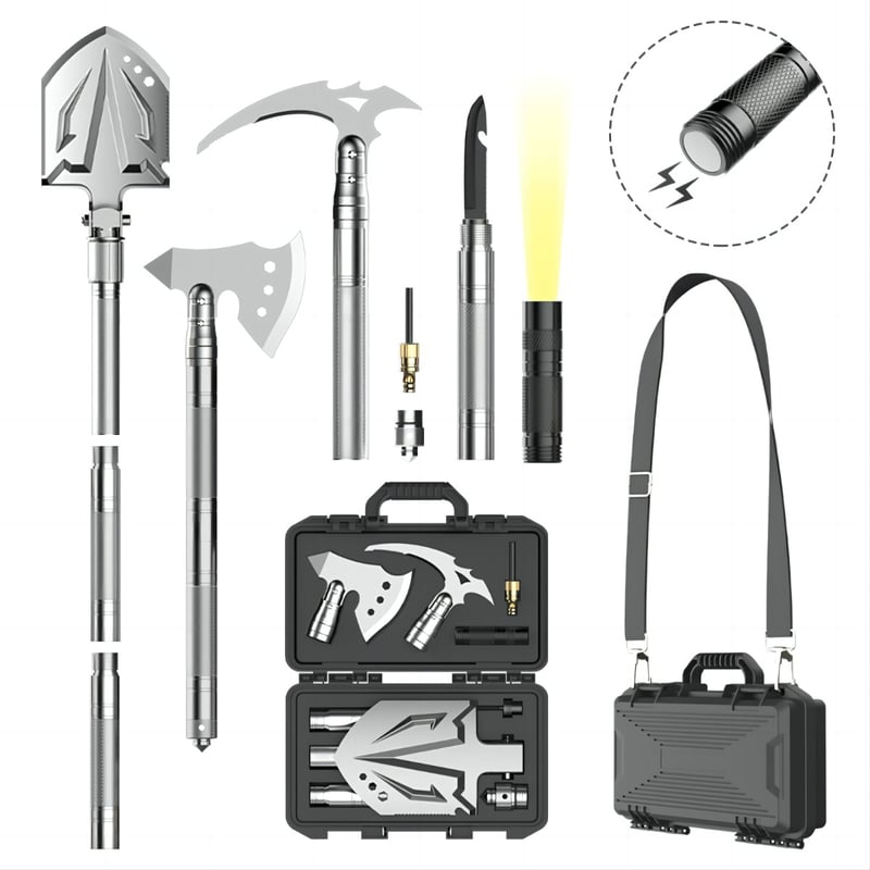 Porte-clés Multitool 8 En 1 - Survie Camping Randonnée - Neuf