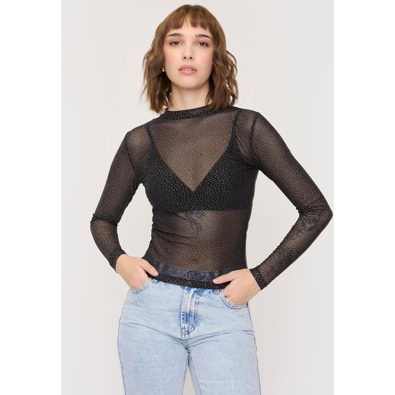 Polera brillos mujer hotsell