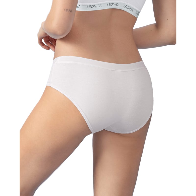 LEONISA Pack x 3 calzones estilo pantaleta en algodon 62310X3 Blanco Negro Rosa Claro falabella