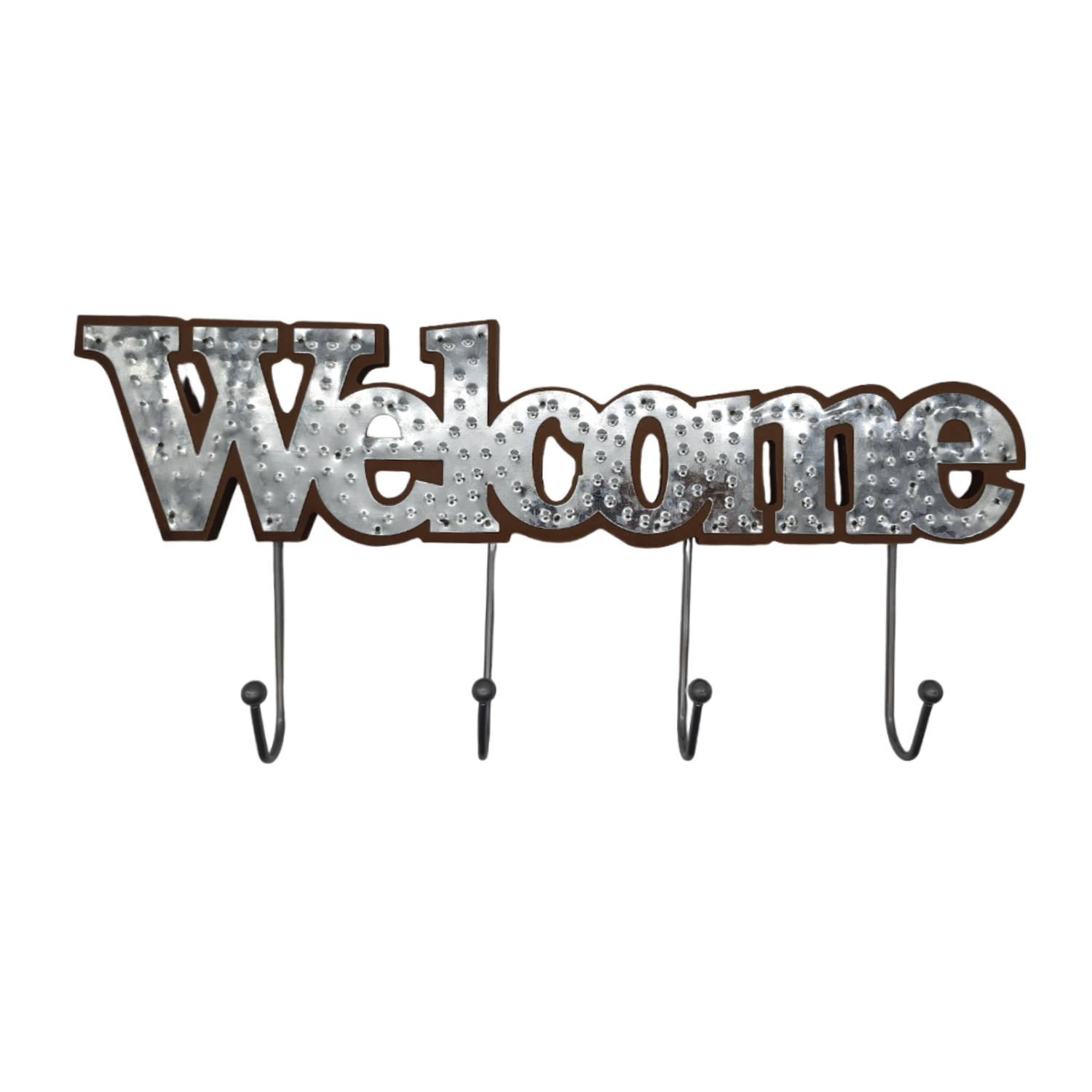 Perchero De Pared Colgador Welcome 4 Ganchos Plateado Sodimac Chile