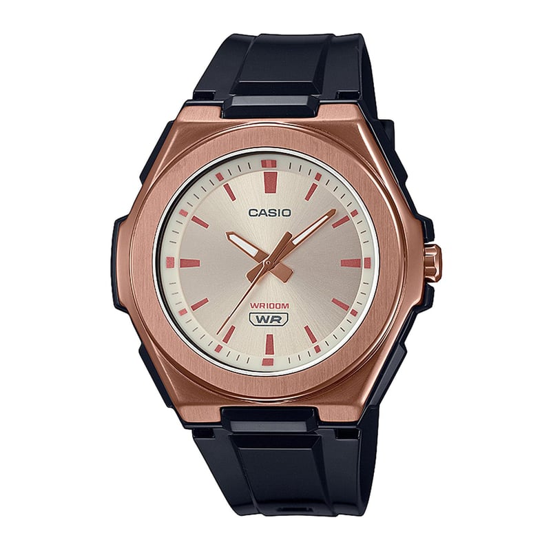 CASIO Reloj CASIO LWA 300HRG 5EVDF Resina Acero Mujer Oro Rosa falabella