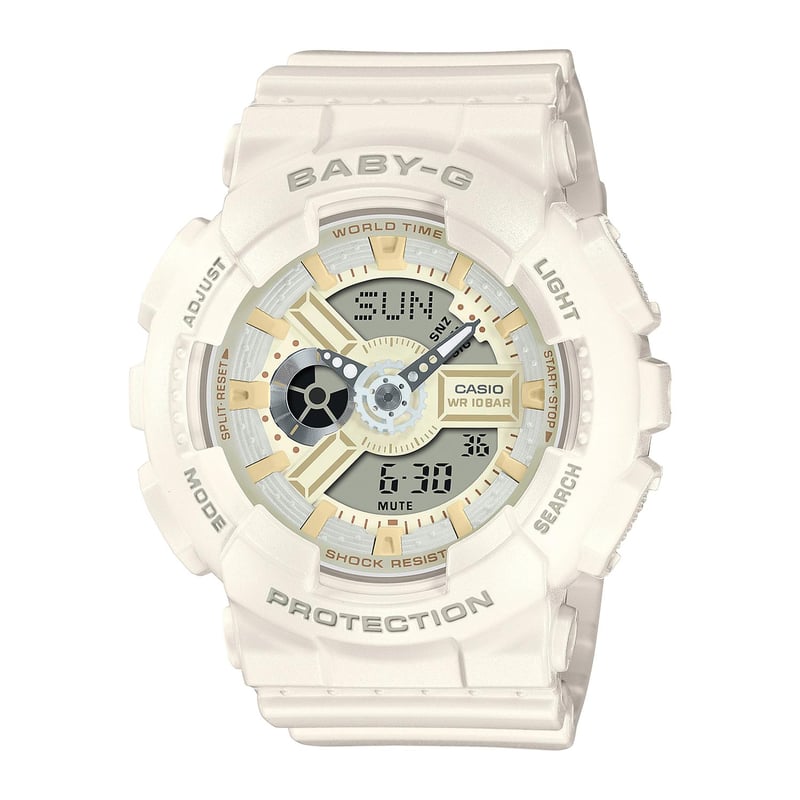 BABY G Reloj BABY G BA 110XSW 7ADR Resina Mujer Blanco falabella