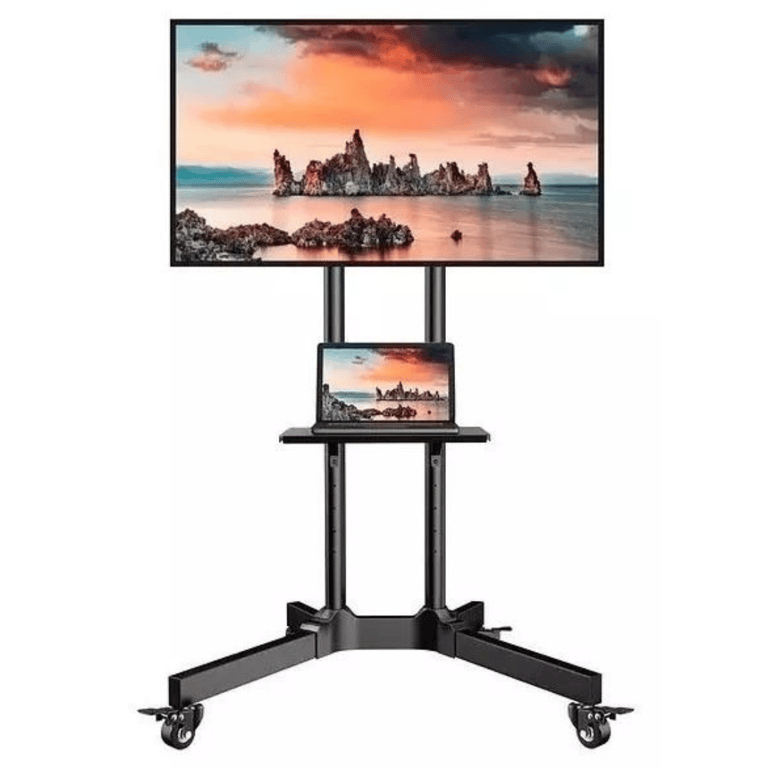 GENERICO Rack Soporte Con Ruedas Stand De Tv Móvil 32 A 70 Color Negro ...