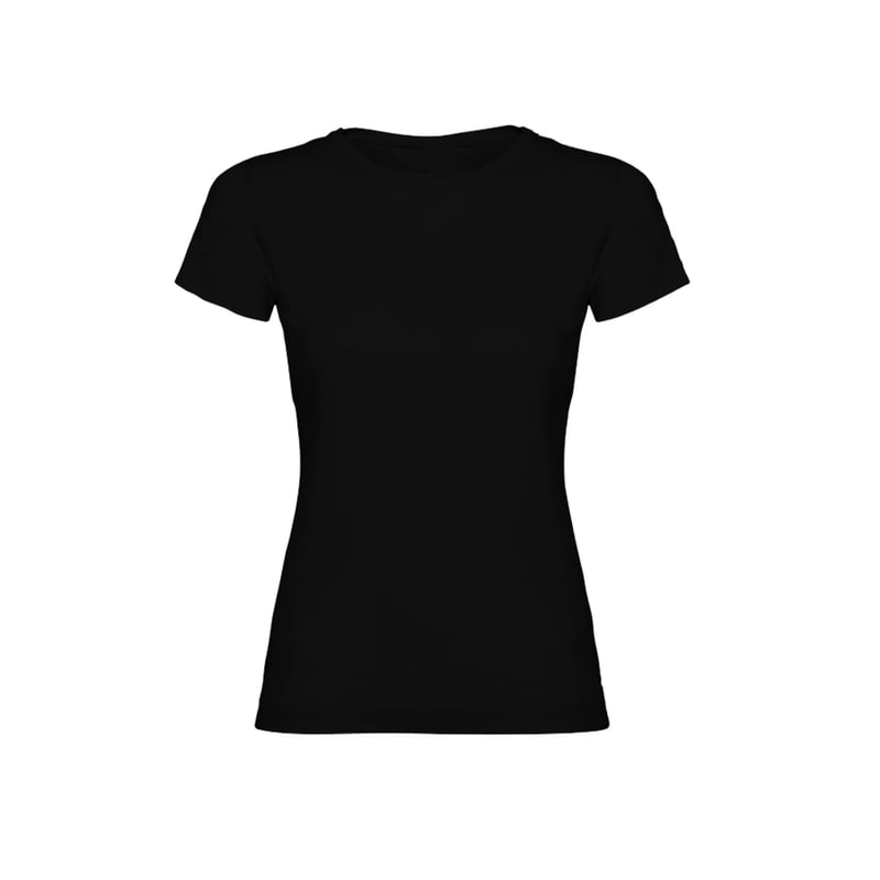 GENERICO Polera Basica Negra Mujer 100 algodon S 3XL falabella