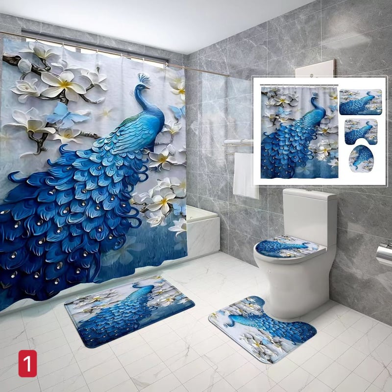 Juego De Accesorios De Baño De 4 Piezas: Dispensador De Jabón Y Loción