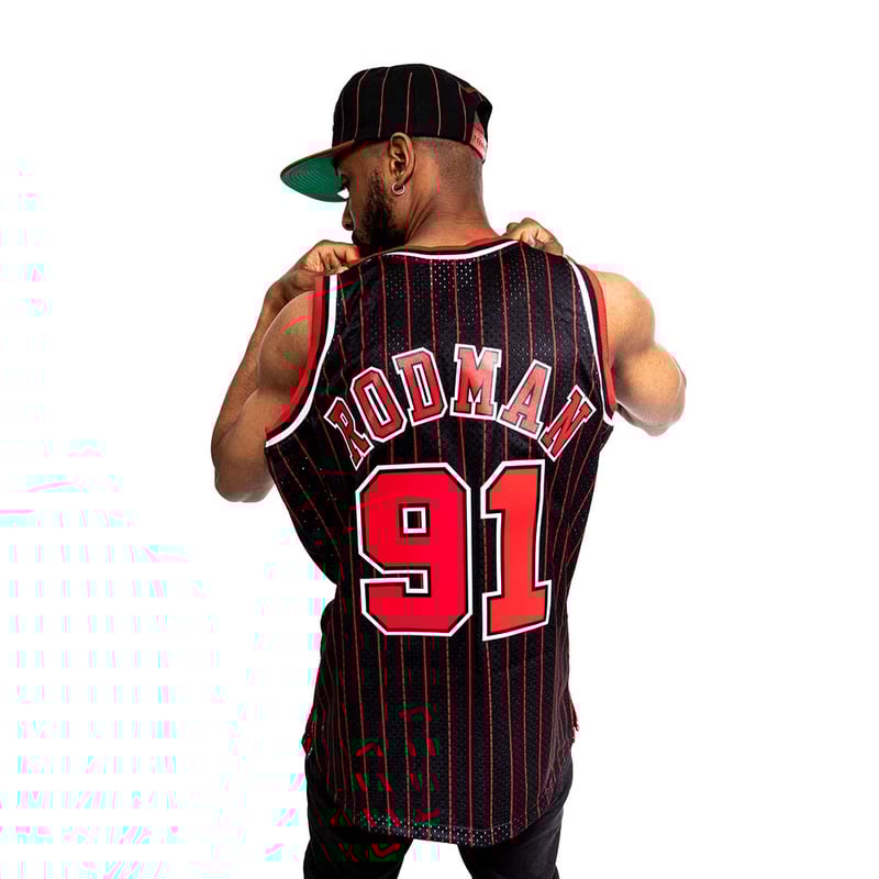 Polera Nba Bulls 95 Dennis Rodman Mitchell And Ness