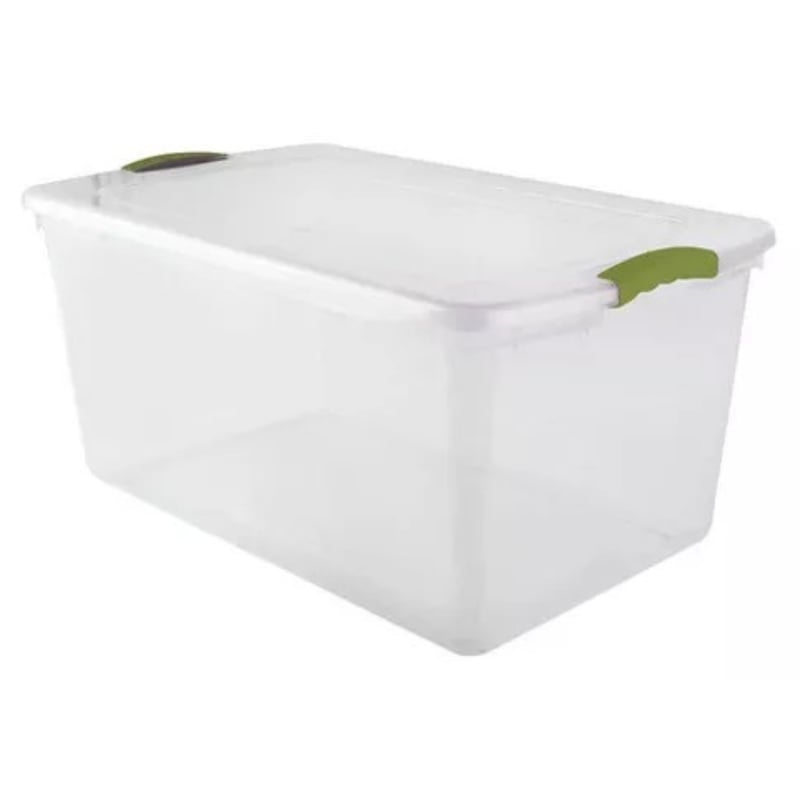 Kit De 5 Cajas Organizadoras De Plástico Con Tapa Profesional De 9 Litros Color Blanco