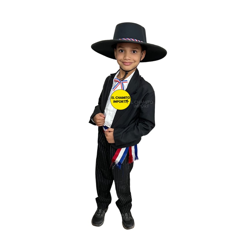 Traje Tipico Vestimenta Huaso Nino Fiestas Patrias Chile
