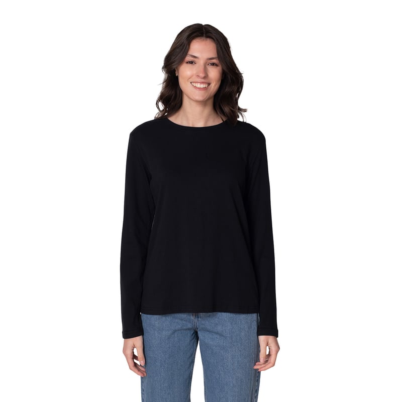 INDUSBORD Polera Mujer Cuello Redondo Manga Larga Algodon Premium UVPRO falabella