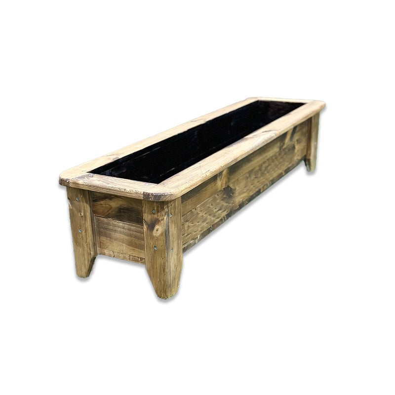 Macetero De Madera Ya Montado Para Terraza O Jardín - Jardinera Impermeable, Ideal Exterior