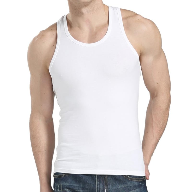 Camisetas sin manga hombre algodon shop