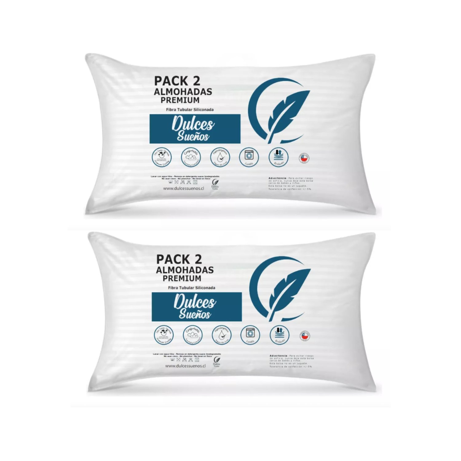 DULCES SUENOS Almohadas Set De 4 Premium De 50x70 Cm Dulces Suenos falabella