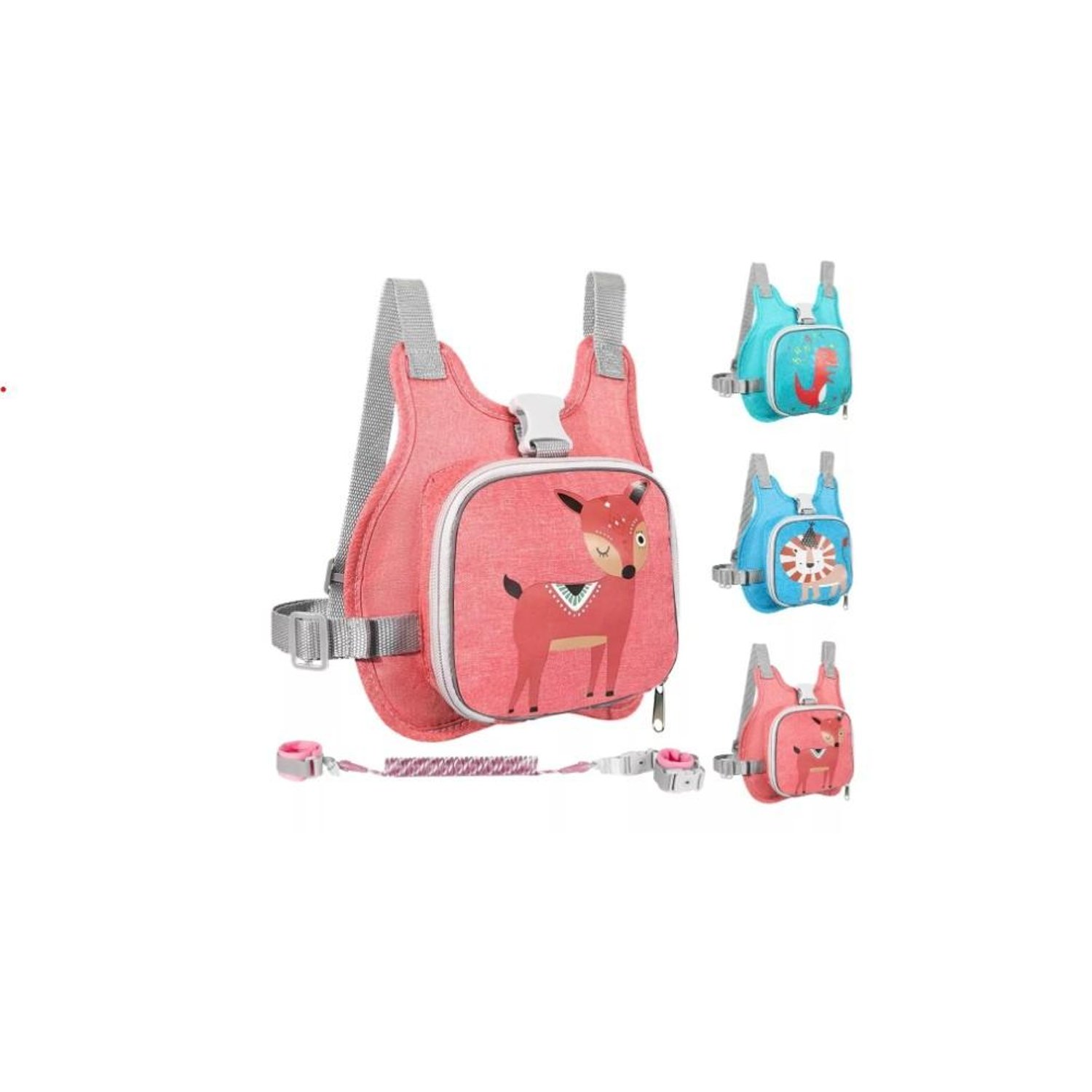 GENERICO Arnes Mochila de Seguridad Anti perdida para Ninos Rosa falabella