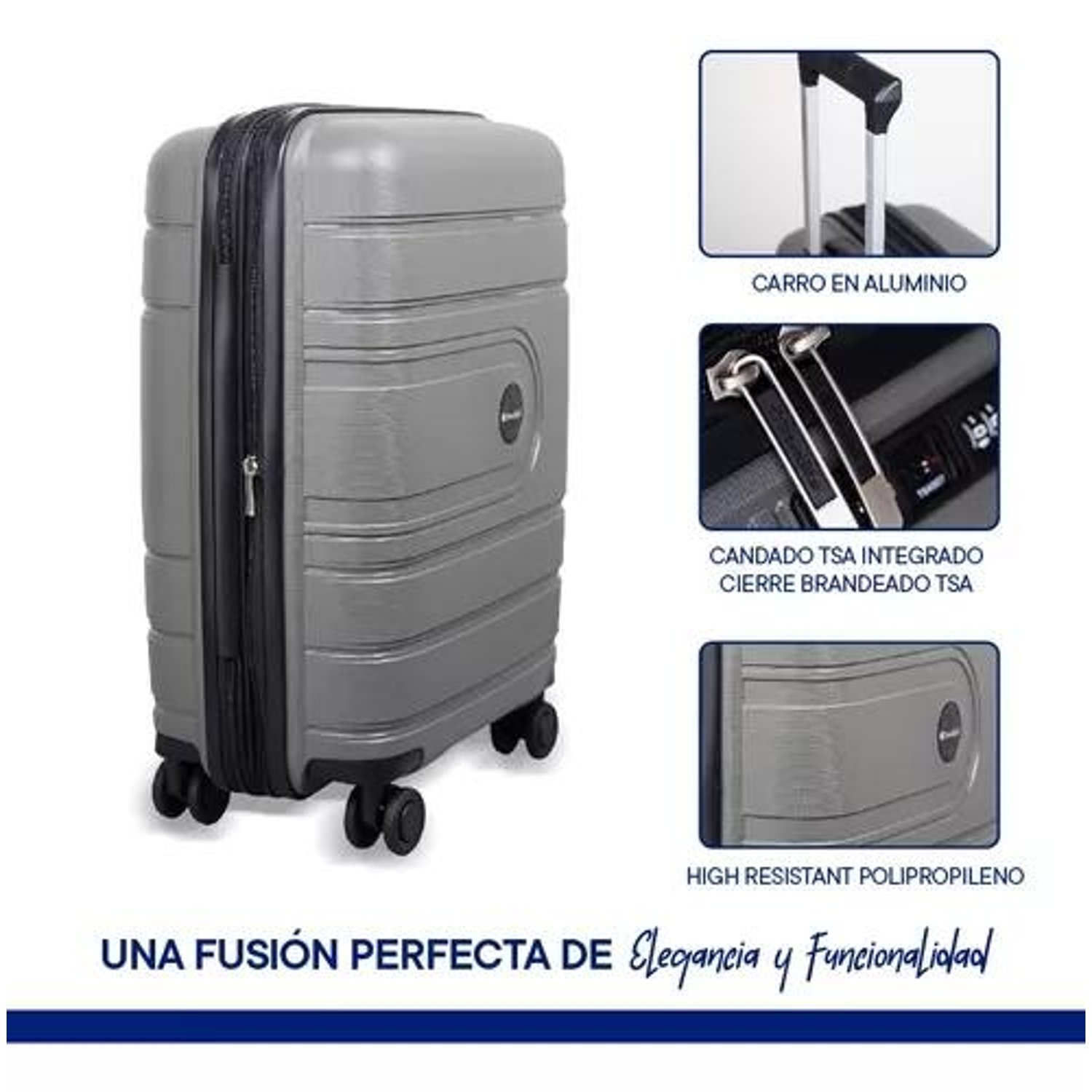 GENERICO Oferta Maleta compacta y resistente para viaje falabella