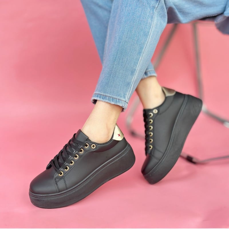 Zapatillas negras urbanas mujer hotsell