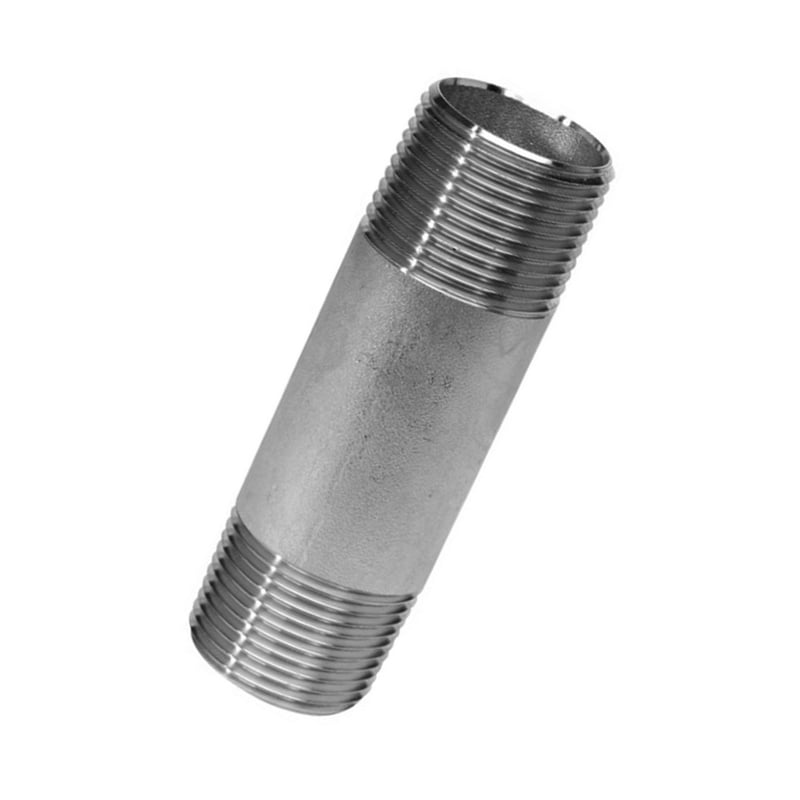 2a3 Tube 1/2" X 3" Filé NPT Mamelon De Tuyau S/40 (STD) Soudé 304/L En Acier Nappe Ronde - Foto 3