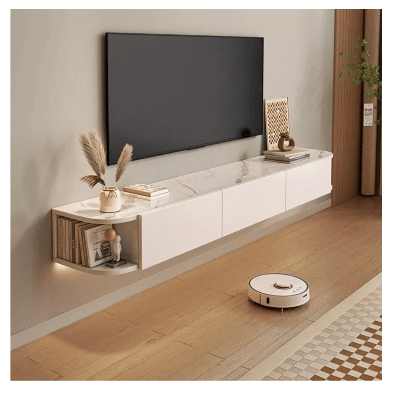 HOMER DESIGN Rack Tv Flotante 140cm De Ancho 3 Puertas Hecho Por ...