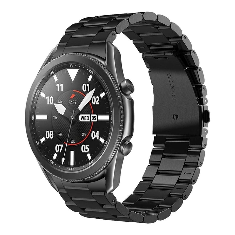 GENERICO Correa Metalica Acero Para Huawei Watch Gt gt2 46mm 20 22mm Negro falabella