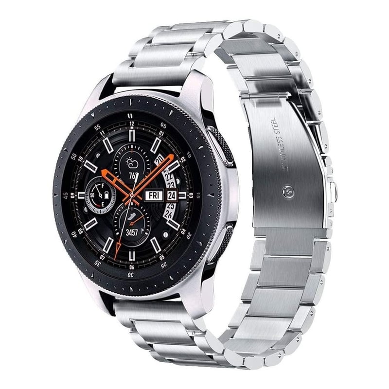GENERICO Correa Metalica Acero Para Huawei Watch Gt gt2 46mm 20 22mm Plateado falabella