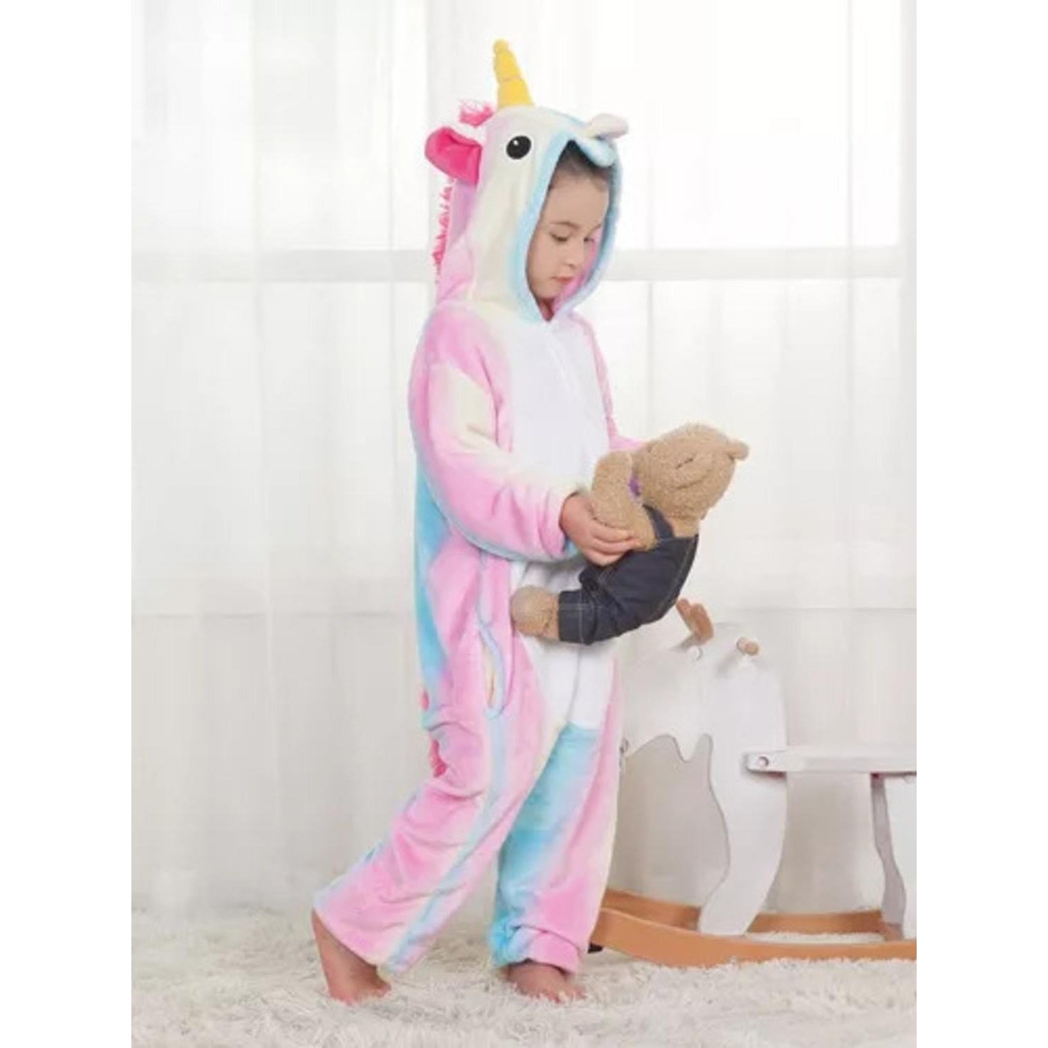 GENERICO Pijama Y Disfraz Enterito Polar Variedas En Disenos Talla 6 7 falabella