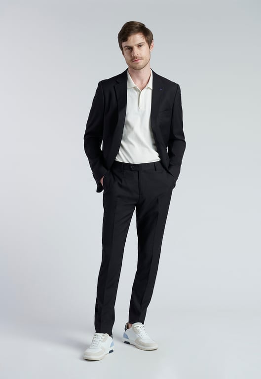 Blazer Sans Col New Look Noir - Taille 8 - Femme - Occasion