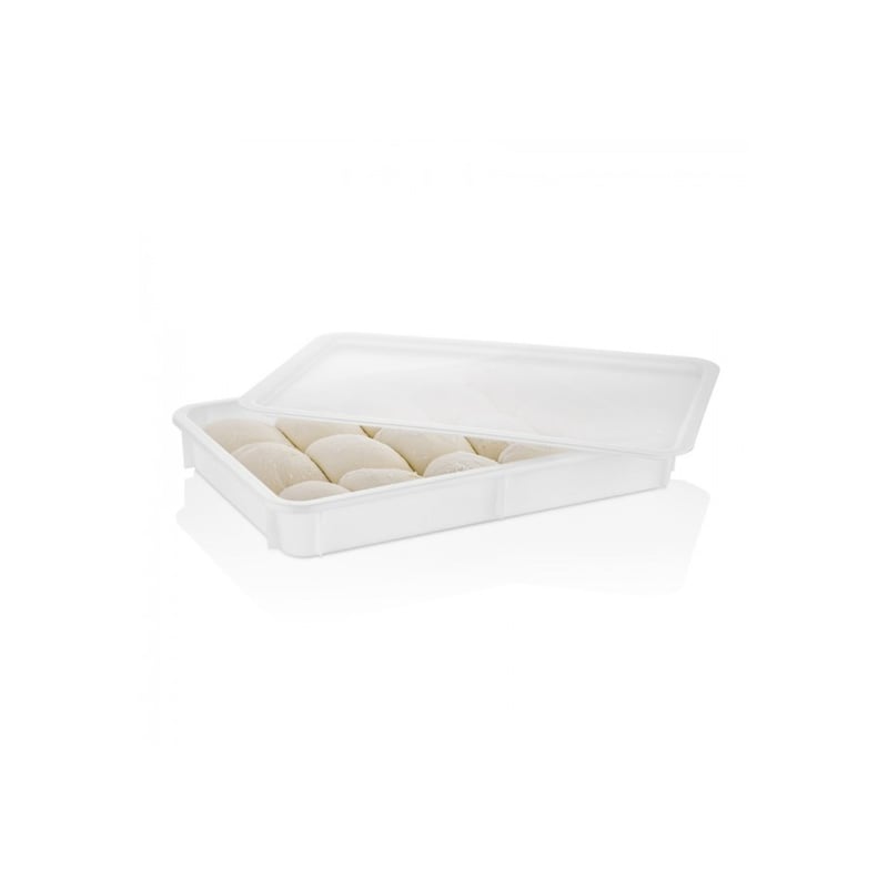 Caja Para Masas Con Tapa Y Espátula - 40x30x10 Cm, Polietileno Alimentario, Apta Para Lavavajillas Y Congelador
