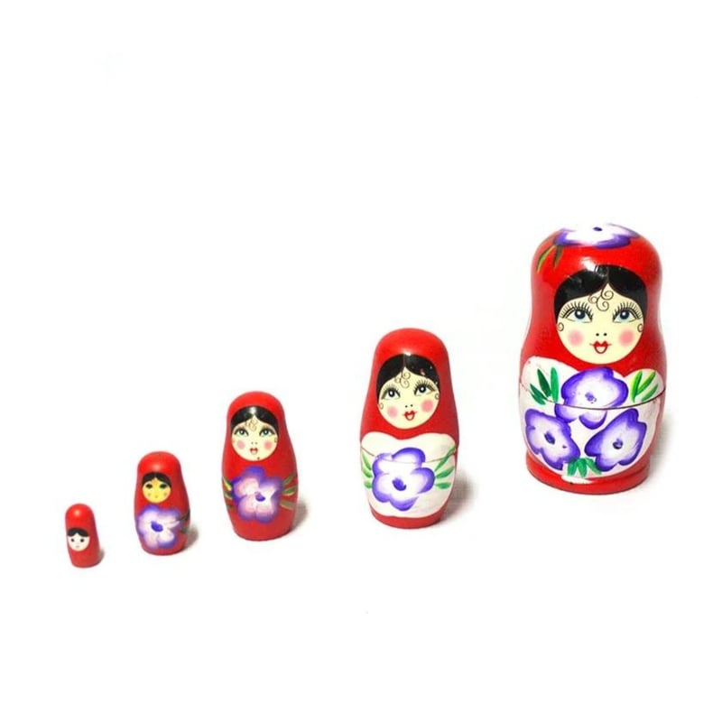 GENERICO Muneca Rusa Matrioska de Madera de 11 cm para Ninos de 3 falabella