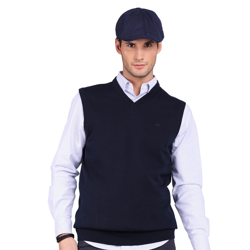 ARROW Sweater Chaleco Azul Hombre Sin Mangas Cuello V semiformal trabajo falabella
