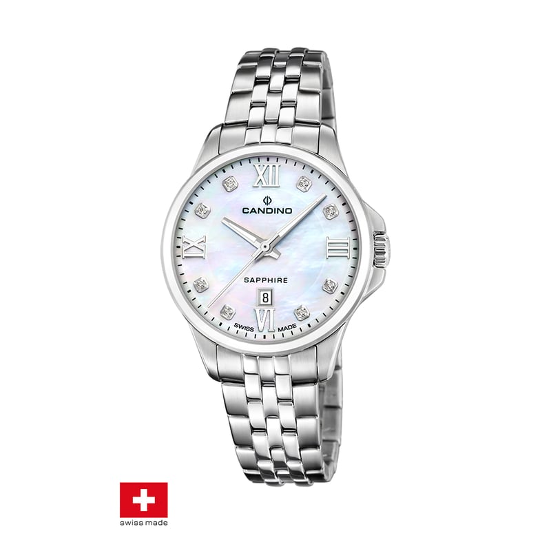CANDINO - Reloj C4766/1 Candino Swiss Blanco Mujer Couples Classic