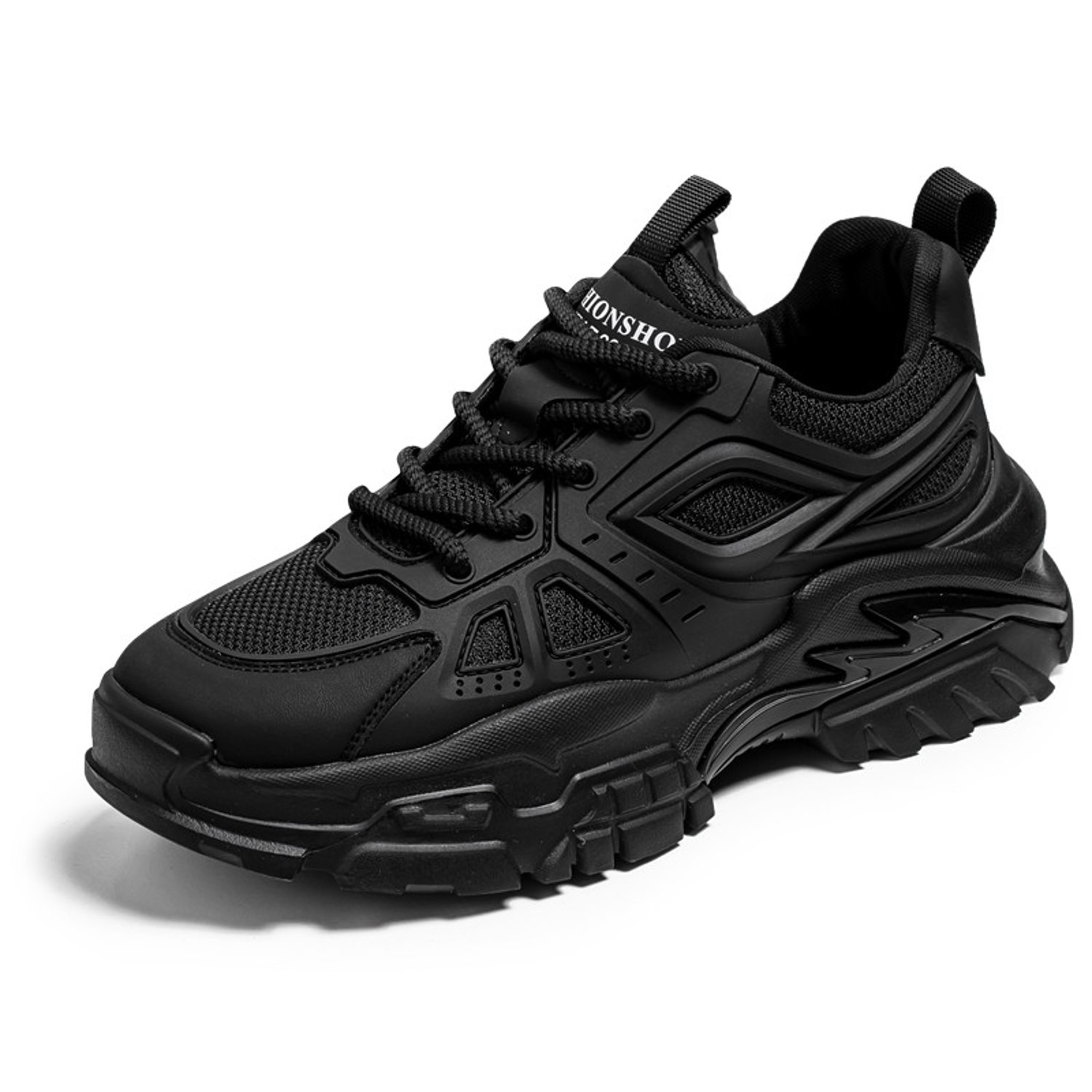 SHANDIAN Zapatillas Running Plataforma Hombre Negro falabella