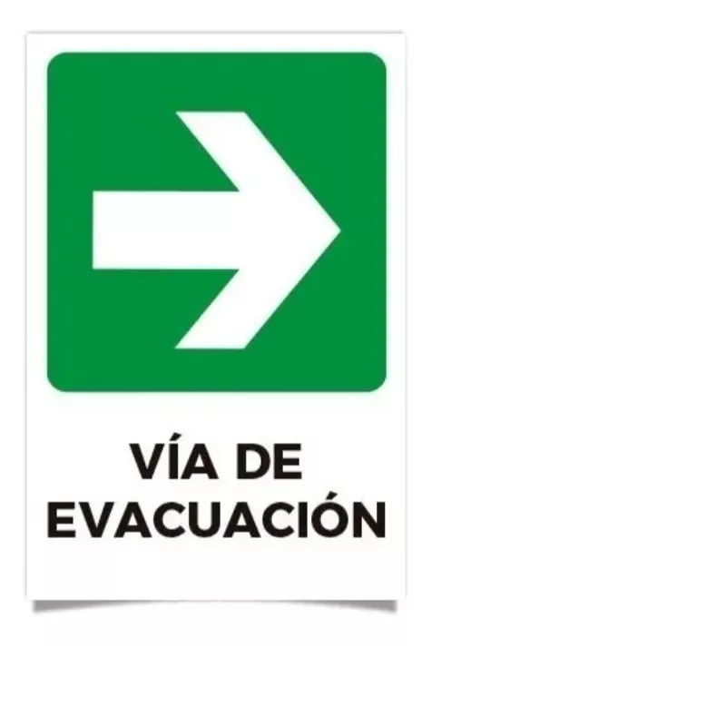 generico-se-al-tica-v-a-de-evacuaci-n-flecha-derecha-30x20cm