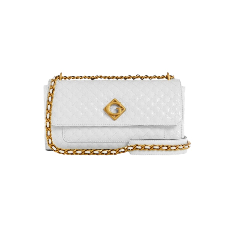 GUESS Cartera Nerina Convertible Xbody Flap Blanco GUESS falabella