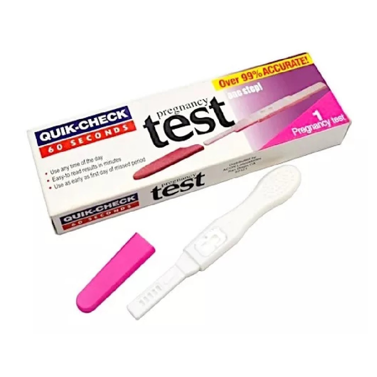 Prueba Embarazo Test Quick Check 60 Segundos Economico