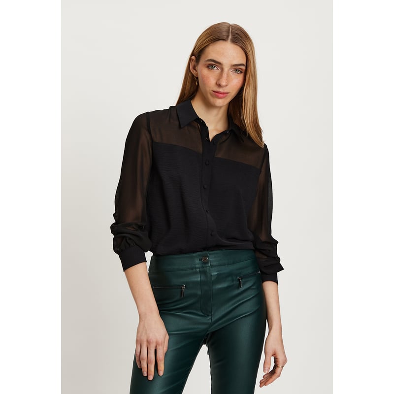 IO Blusa Lisa Negro iO falabella