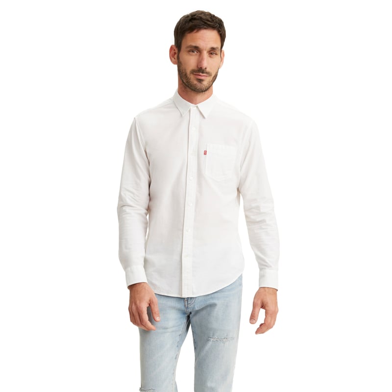 Camiseta levis blanca hombre sales
