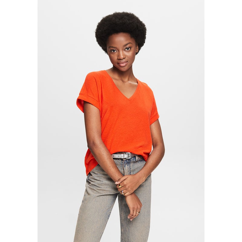 Polera lino mujer hotsell