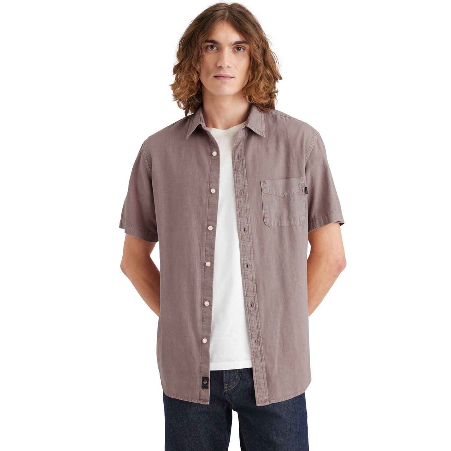 DOCKERS Camisa Hombre SL Original Morado Dockers falabella