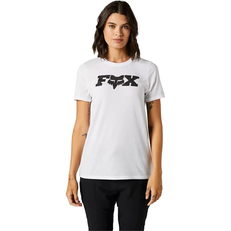 Polera Mujer FOX Manga Corta BRACER Blanco
