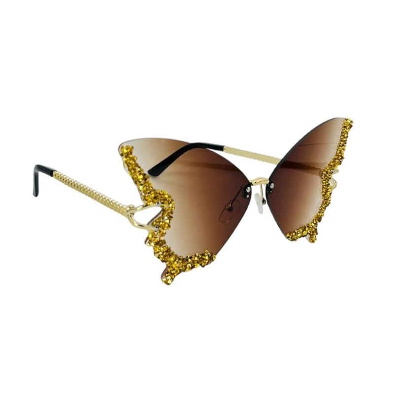 GENERICO Lentes vintage con forma de mariposa mujer M 53 falabella