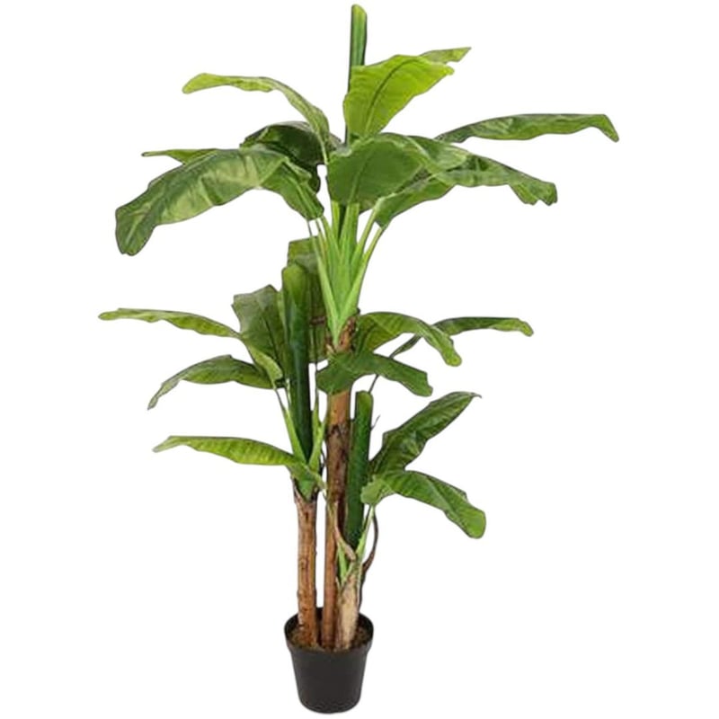 ARBUSTO REAL - Planta Artificial Banano Premium 230 Cm. / 26 Hojas / Arbusto Real