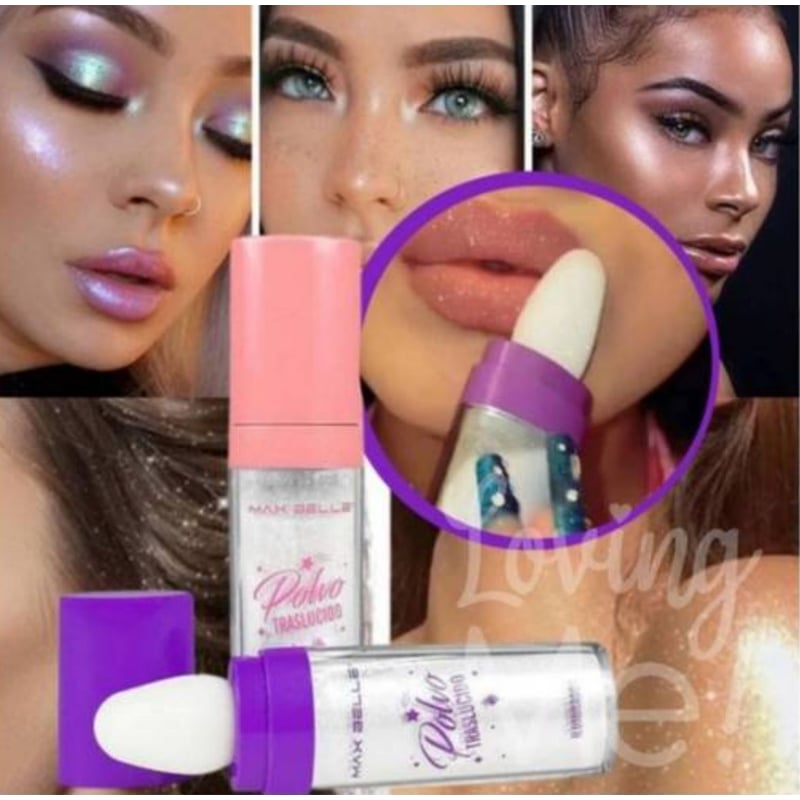 MAX BELLE - Polvo De Hadas Para Cuerpo Rostro Ojos Y Cabello