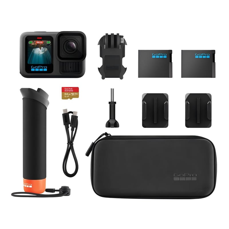 Go Pro Hero 3 + accessoires et étui - Photo, audio & vidéo