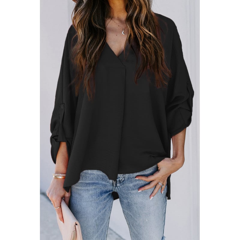 Blusa suelta mujer Negra